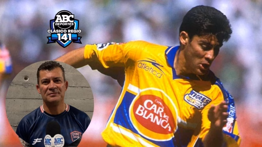 El exfutbolista Ramón Ramírez durante un encuentro previo a un Clásico Regio en Monterrey.