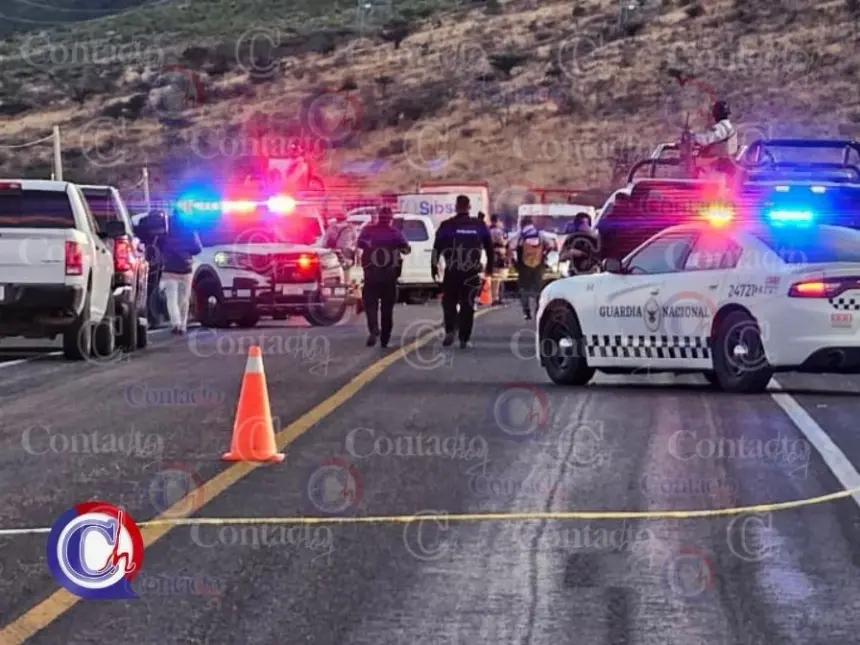 Carretera Durango-Zacatecas, lugar del enfrentamiento.