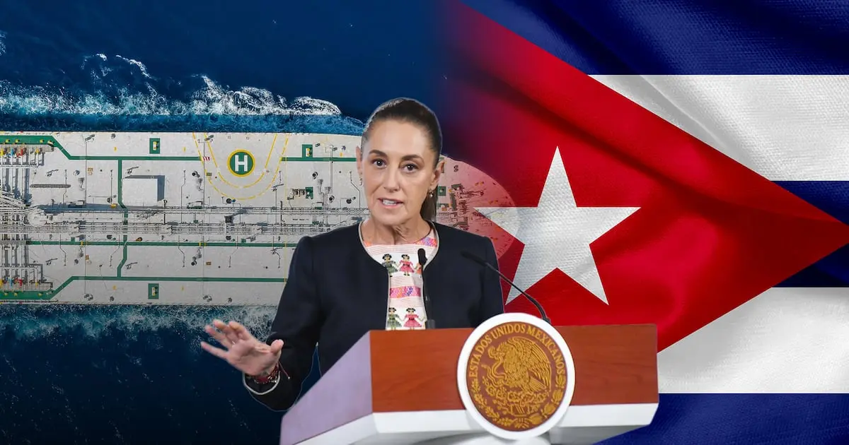 México mantiene envíos históricos de petróleo a Cuba; Sheinbaum niega  aumento tras captura de Maduro