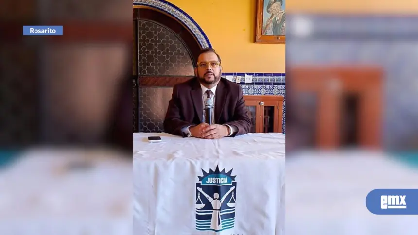 Autoridades en Playas de Rosarito durante la firma del nuevo sistema judicial en marzo 2024
