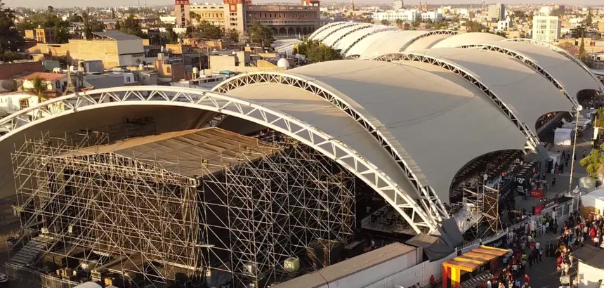 Anuncio del nuevo Foro de las Estrellas durante la presentación en Aguascalientes.