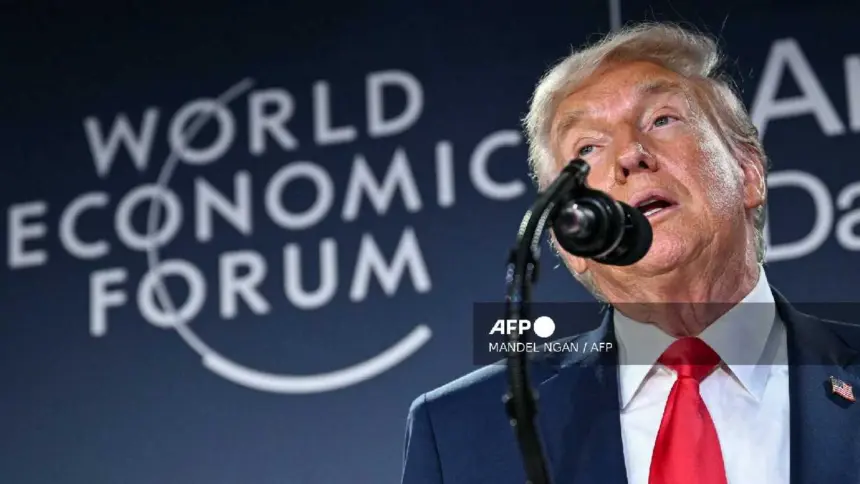 Trump en el Foro Económico Mundial, reiterando su interés por Groenlandia.