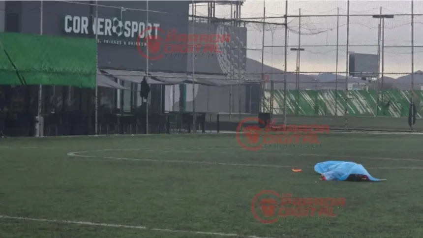 La cancha de Corner Sport en Chihuahua, donde ocurrió la tragedia deportiva.